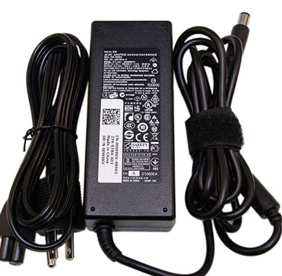 NEW Dell Genuine Dell Inspiron 14 15 17 14R 15R 17R 1440 1520 1521 19.5V 4.62A 7.4 X 5.0mm AC Adapter - Click Image to Close